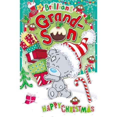 Brilliant Grandson My Dinky Bear Me to You Bear Christmas Card £1.89